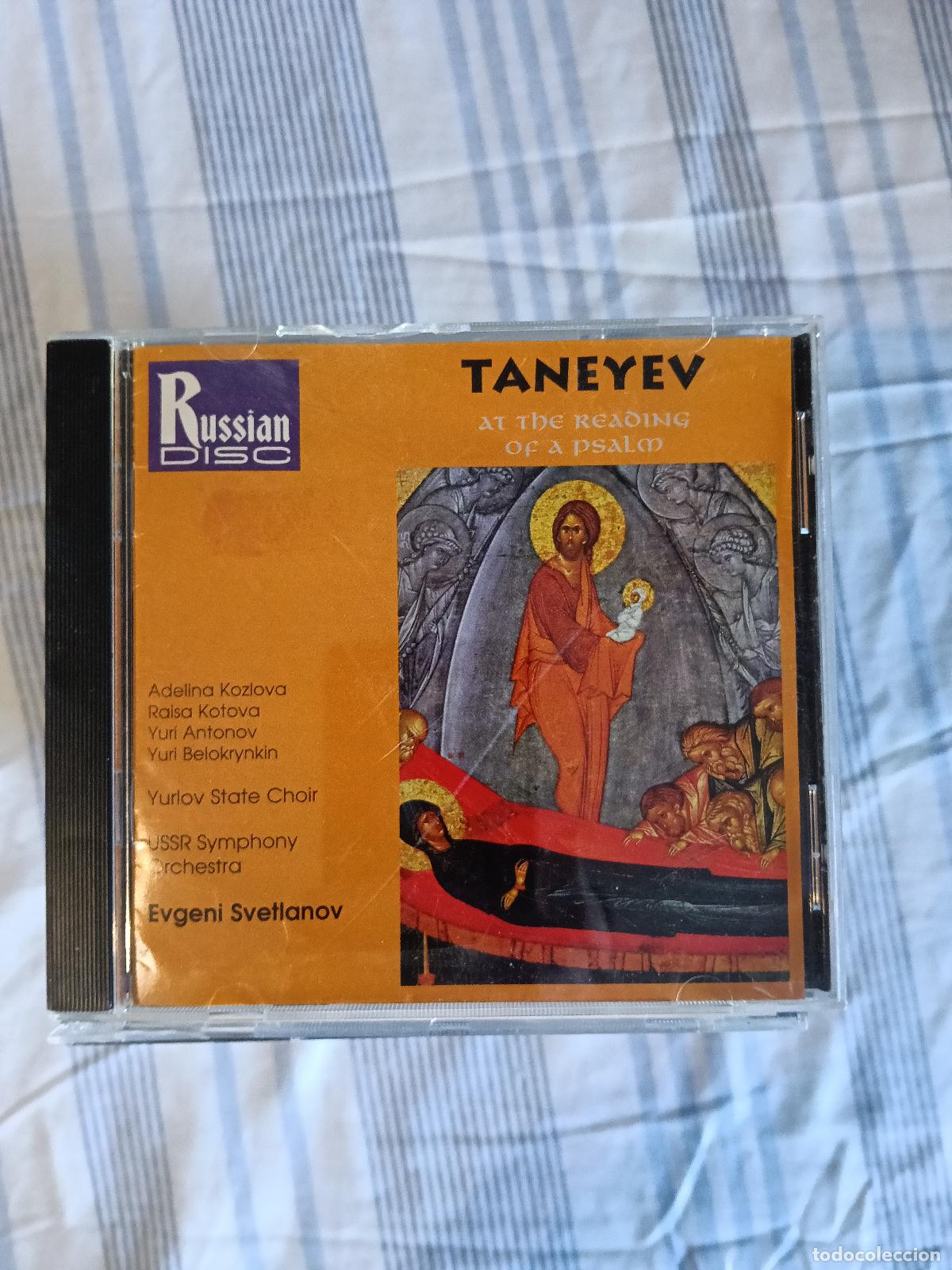 CDs de M&uacute;sica: CD TANEYEV AT THE RADING OF A PSALM