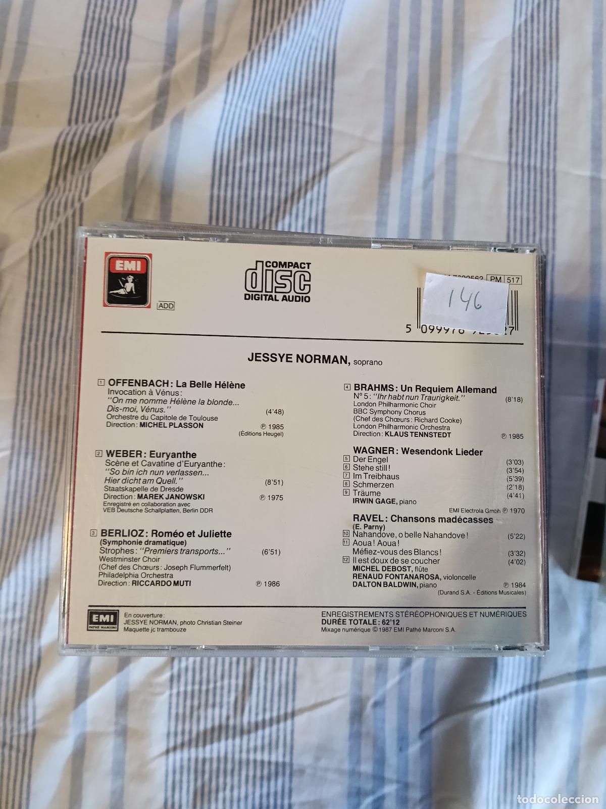 CDs de m&uacute;sica: CD JESSYE NORMAN LIMCOMPARABLE - Foto 2