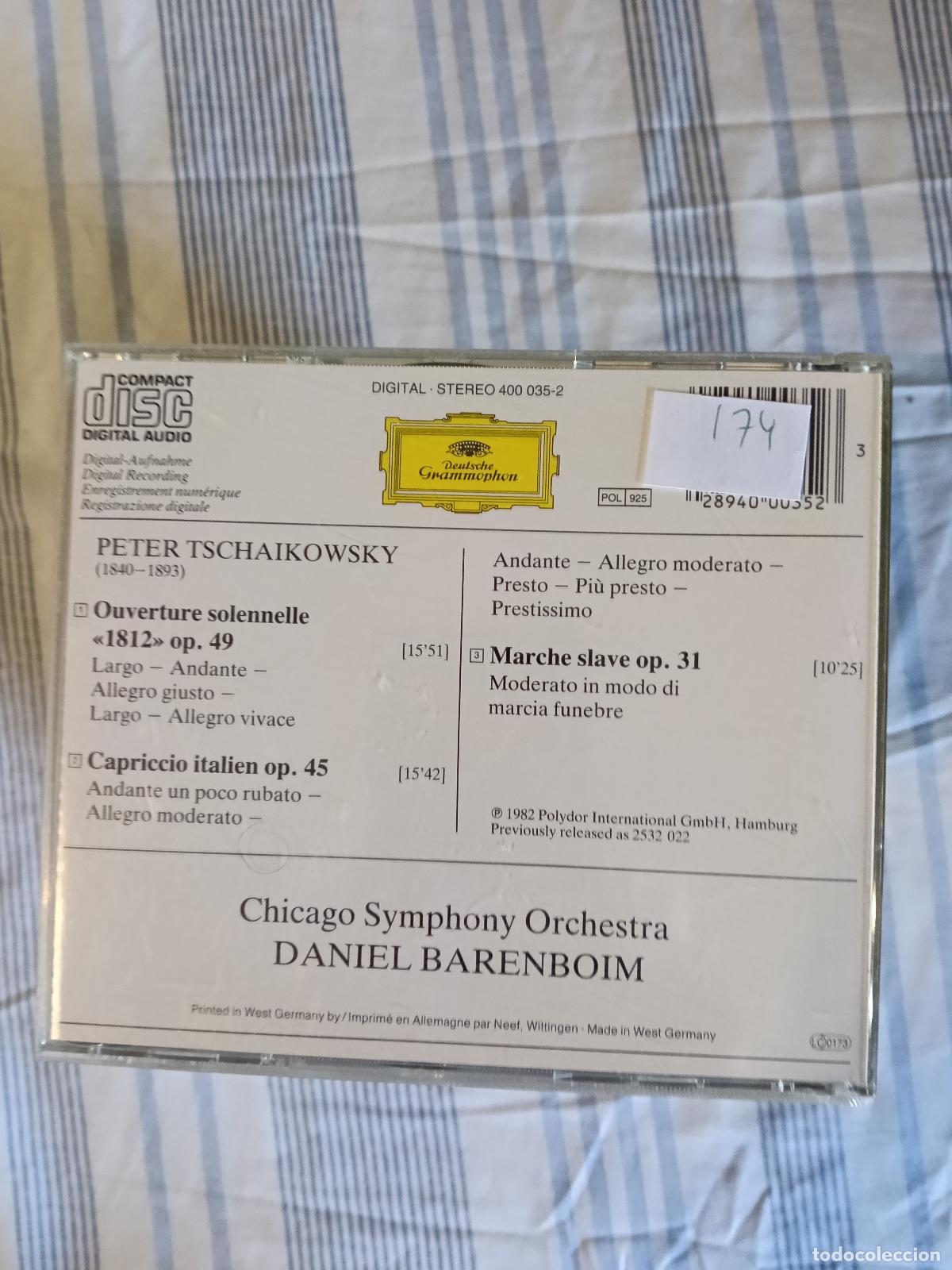 CDs de m&uacute;sica: CD TSCHAIKOWSKY OVERTURE 1812 - Foto 2