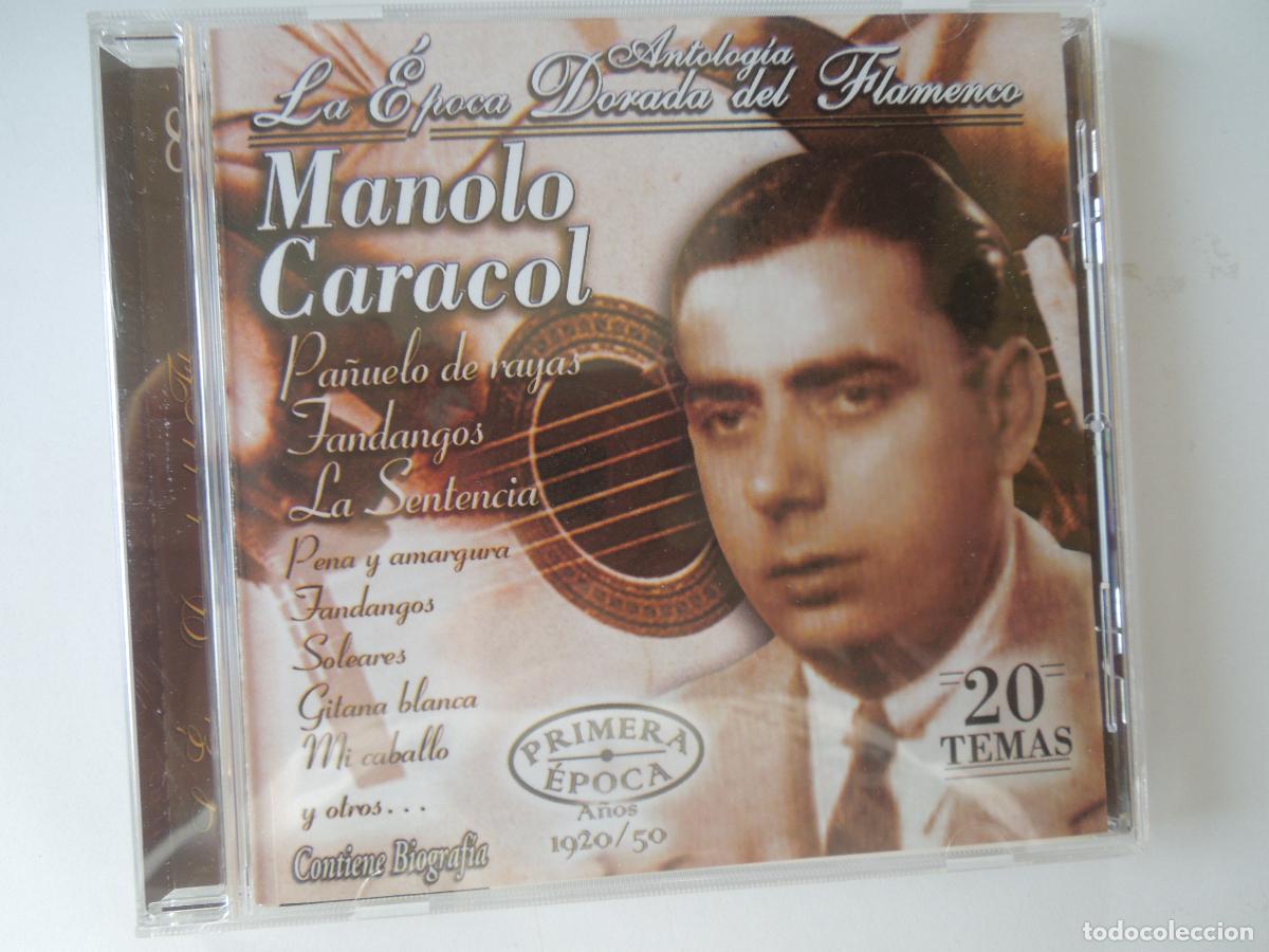 CDs de M&uacute;sica: MANOLO CARACOL - ANTOLOGIA LA EPOCA DORADA DEL FLAMENCO -CD N&ordm; 8 - 20 TEMAS-1920-50