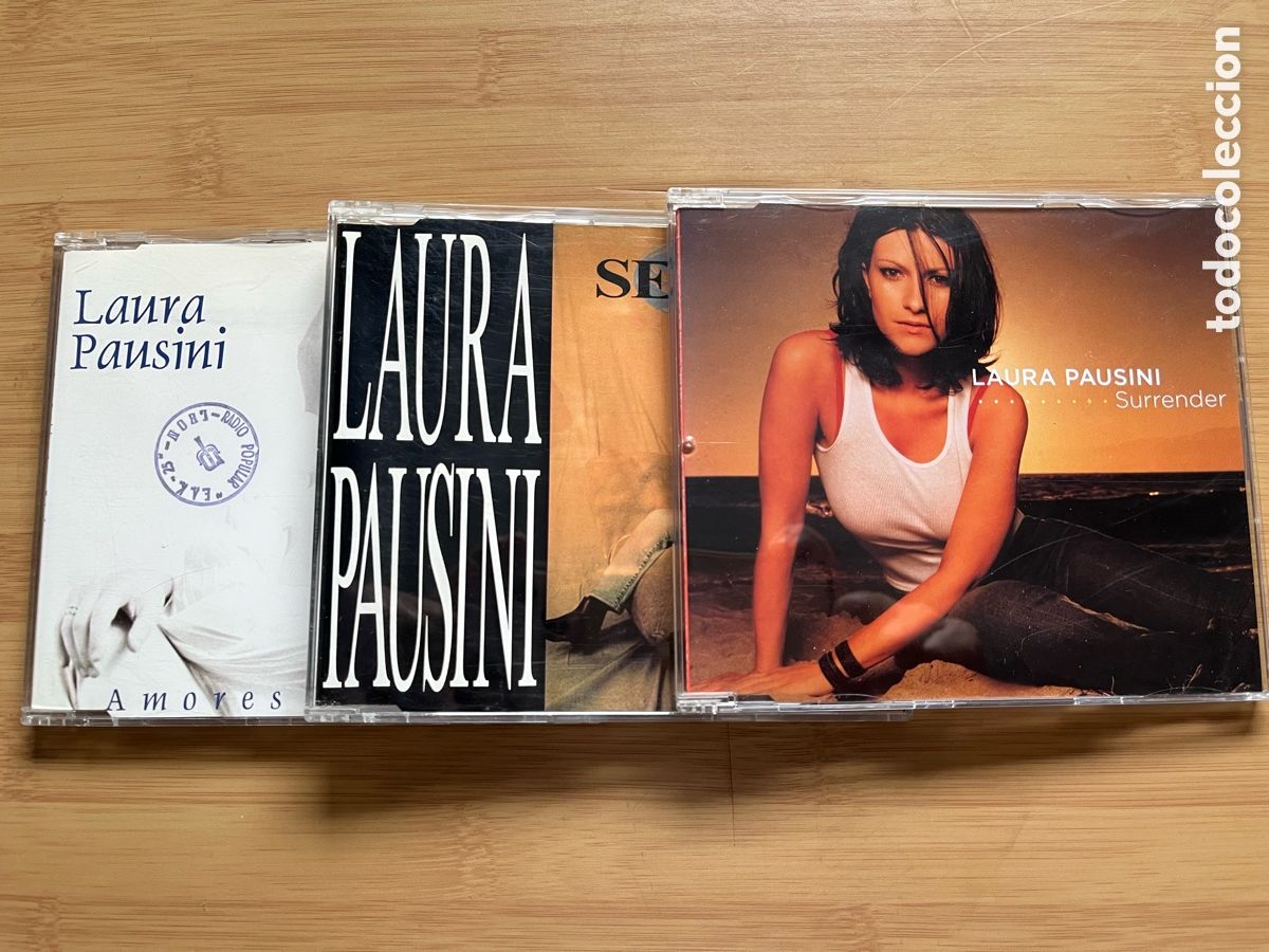 CDs de M&uacute;sica: LAURA PAUSINI. Amores extra&ntilde;os. Se fue. Surrender (3cd single)