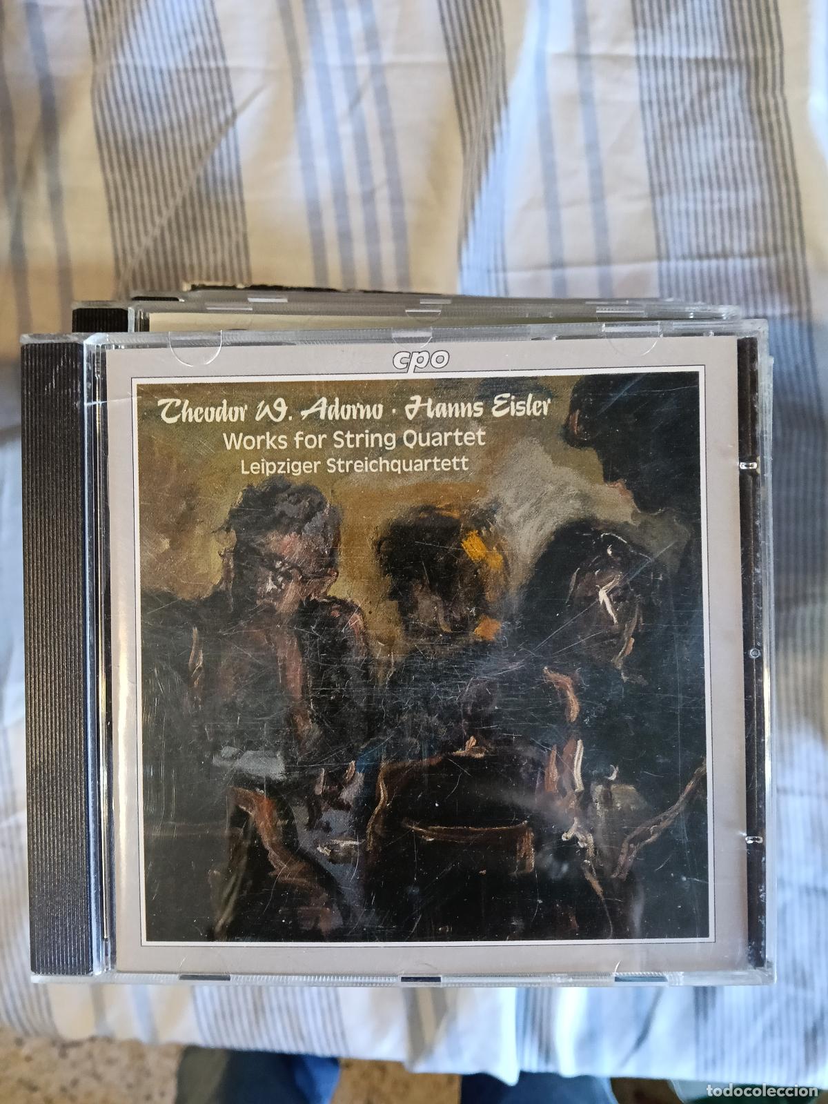 Music CDs: THEODOR W ADORNO HANNS EISLER WORKS FOR STRING QUARTET CD