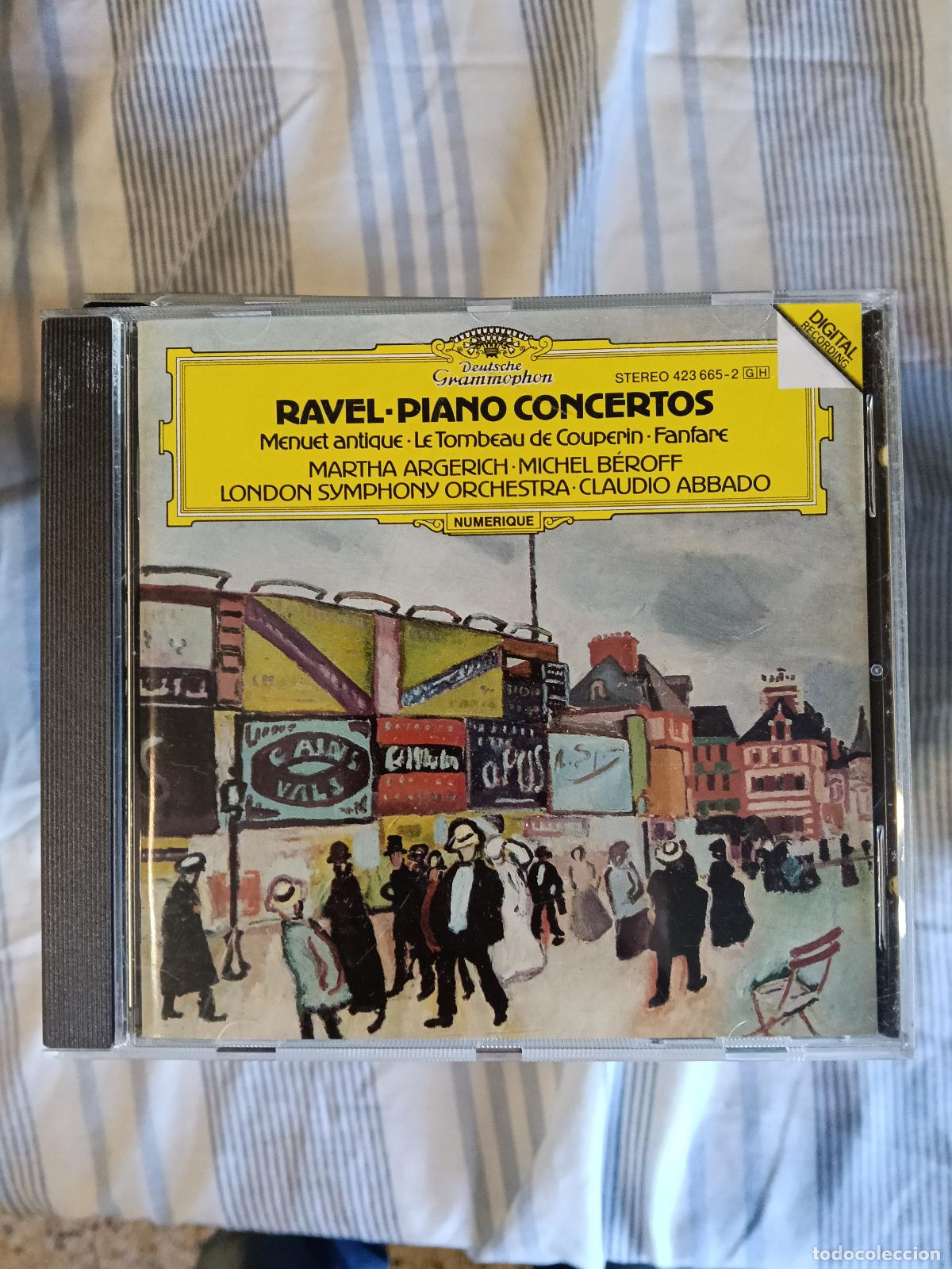 Music CDs: RAVEL PIANO CONCERTOS MARTHA ARGERICH MICHEL BEROFF CD