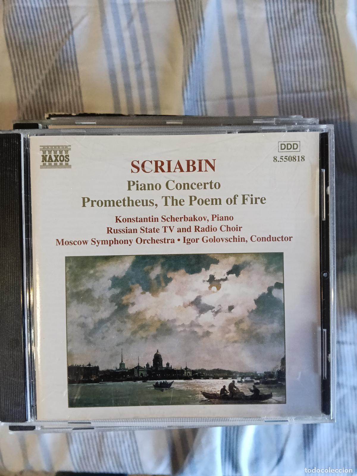 CDs de M&uacute;sica: SCRIABIN PIANO CONCETO PROMETHEUS THE POEM OF FIRE CD