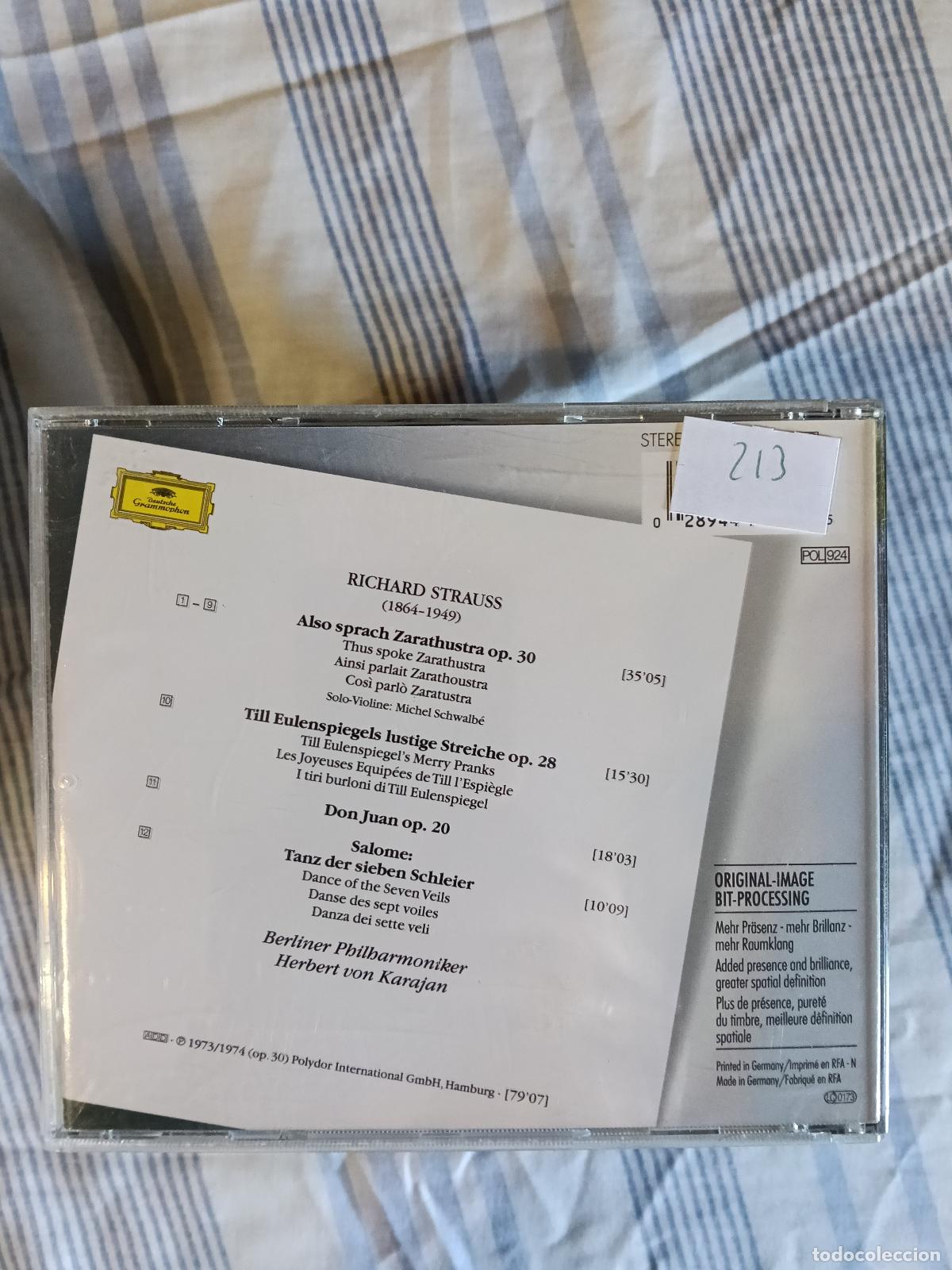 CDs de m&uacute;sica: ALSO SPRACH ZARATRUSTRA KARAJAN CD - Foto 2