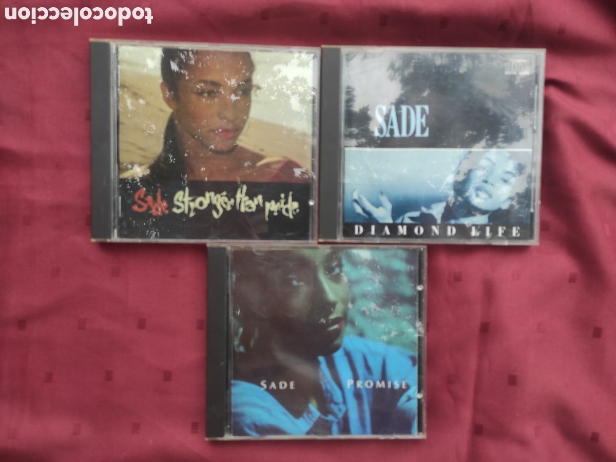 CDs de M&uacute;sica: Sade. Promise, Diamond life & Stronger than pride