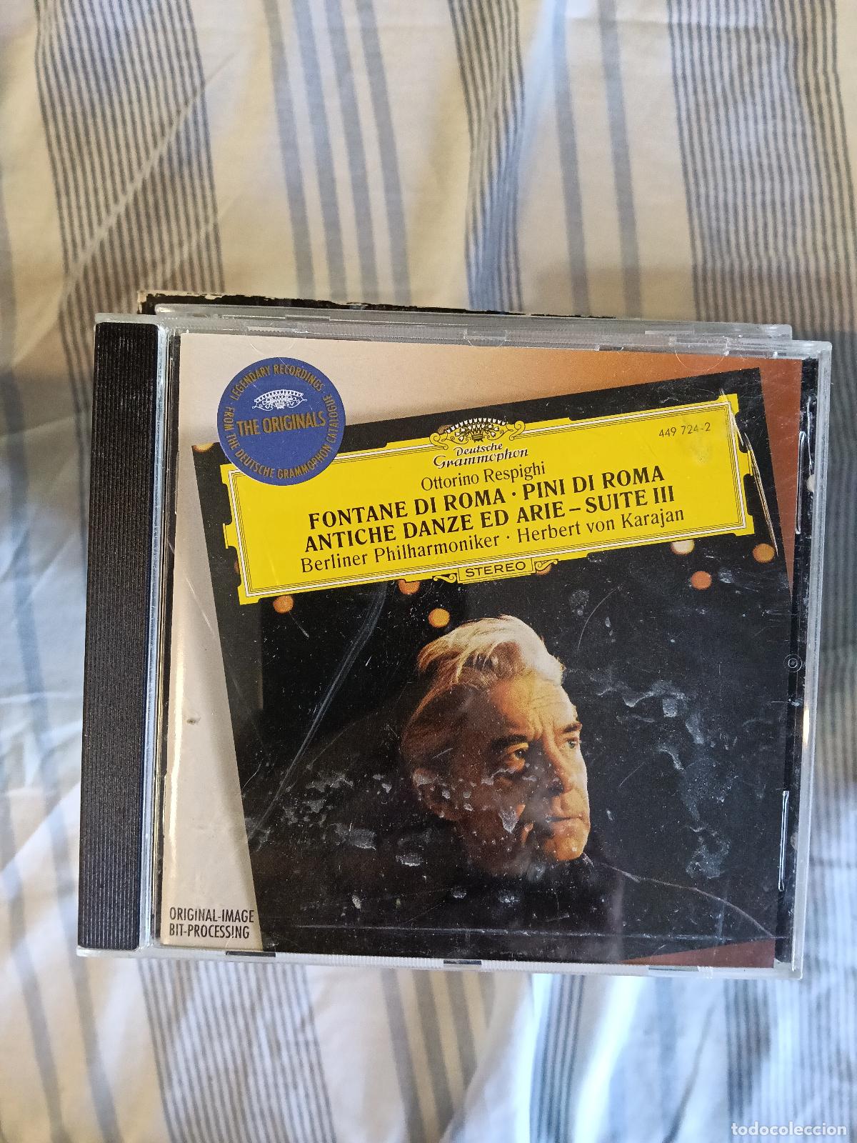 CDs de M&uacute;sica: FONANE DI ROMA PINI DI ROMA ANCHE DANZE ED ARIE SUITE III KARAJAN CD