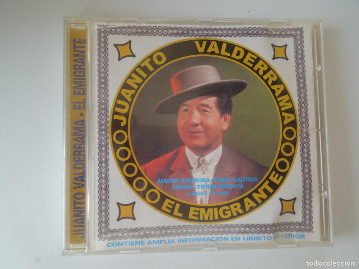 CDs de M&uacute;sica: JUANITO VALDERRAMA - EL EMIGRANTE - CD- NOVOSON 1998- CON FIRMA DEL CANTAOR