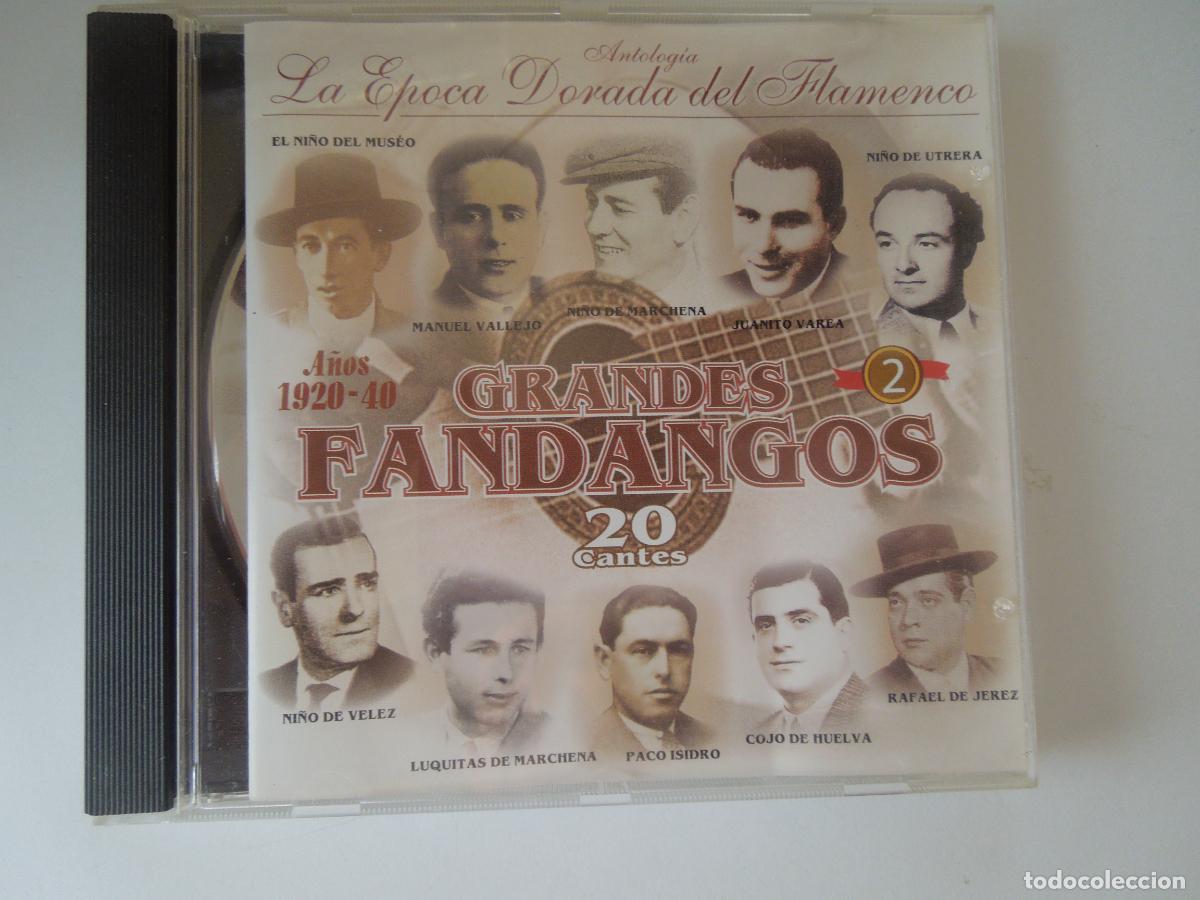 CDs de M&uacute;sica: GRANDES FANDANGOS - 20 CANTES - ANTOLOGIA EPOCA DORADA FLAMENCO - CD -1920-40 - VOL 2