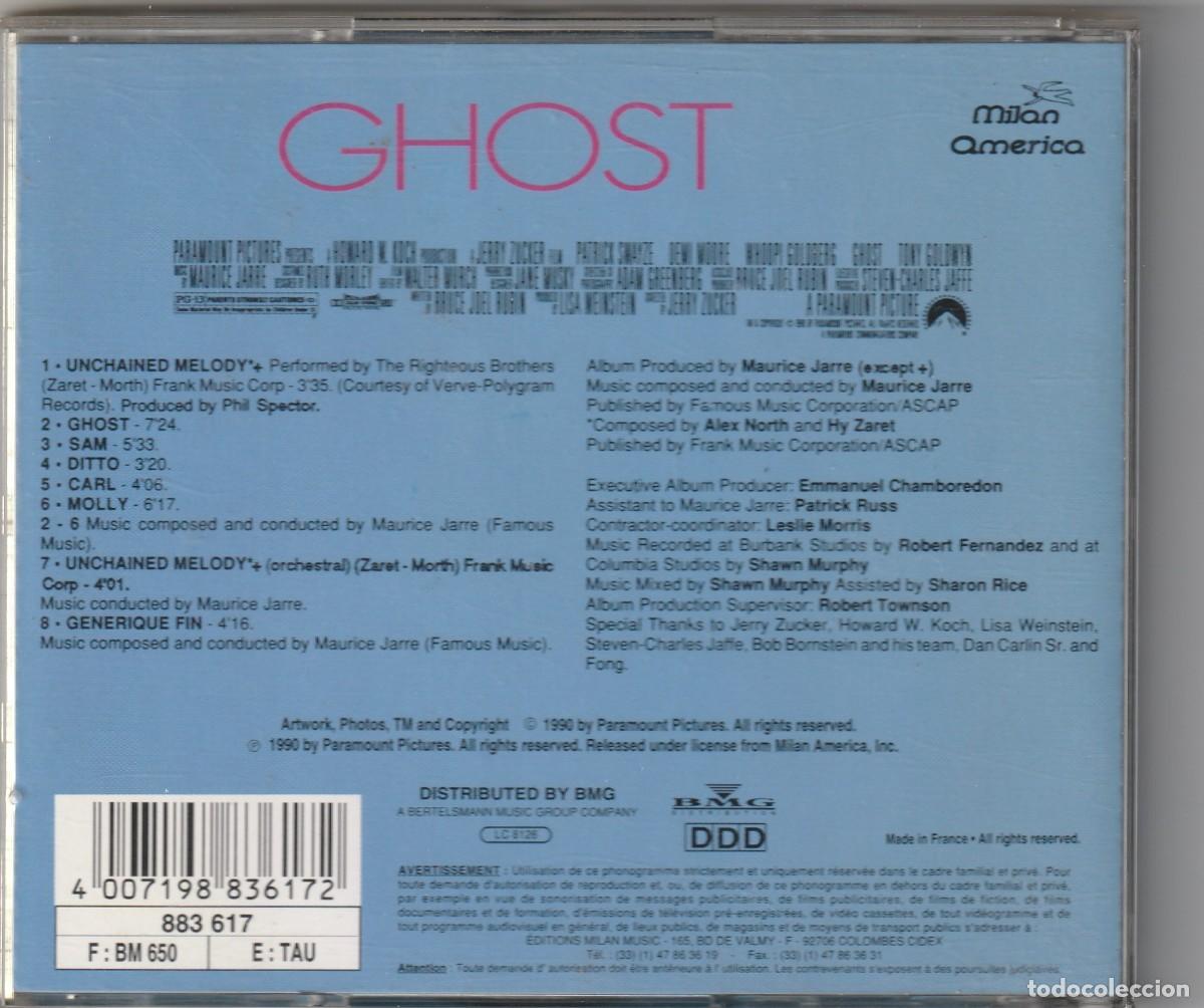CDs de m&uacute;sica: B.S.O. GHOST (CD MILAN) MAURICE JARRE - Foto 2