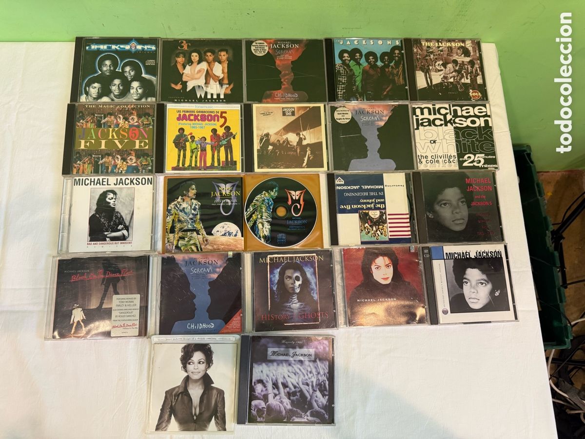 CDs de M&uacute;sica: Gran lote 22 CDs Michael Jackson Jackson 5 &aacute;lbumes y recopilatorios originales
