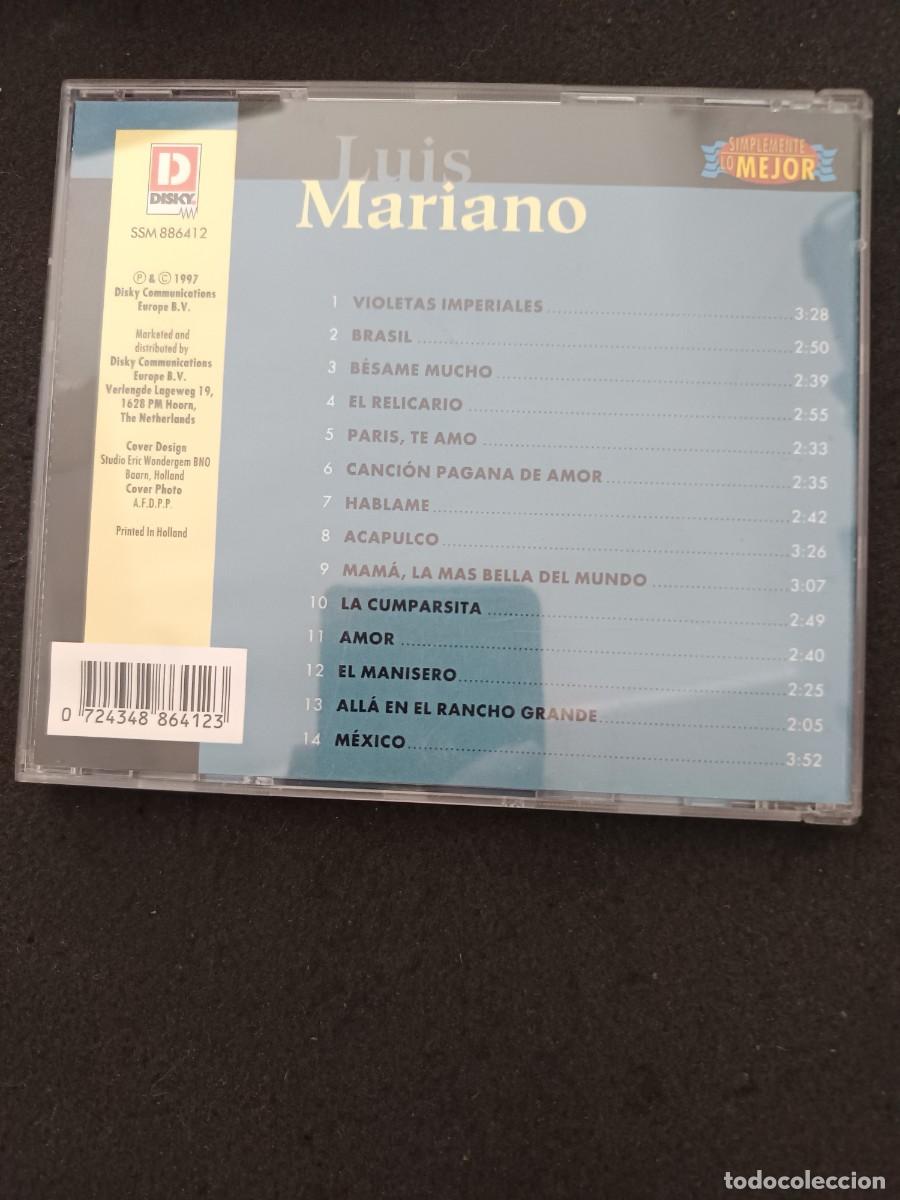 CDs de m&uacute;sica: LUIS MARIANO. SIMPLEMENTE LO MEJOR - Foto 2
