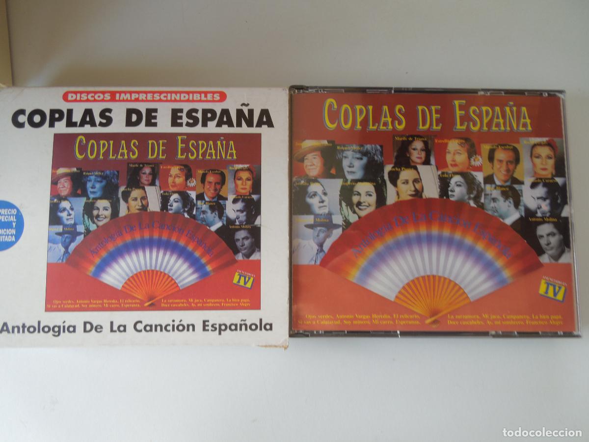 CDs de M&uacute;sica: COPLAS DE ESPA&Ntilde;A - ANTOLOGIA DE LA CANCION ESPA&Ntilde;OLA 2 CD,S - EDC. LIMITADA -EMI 1990