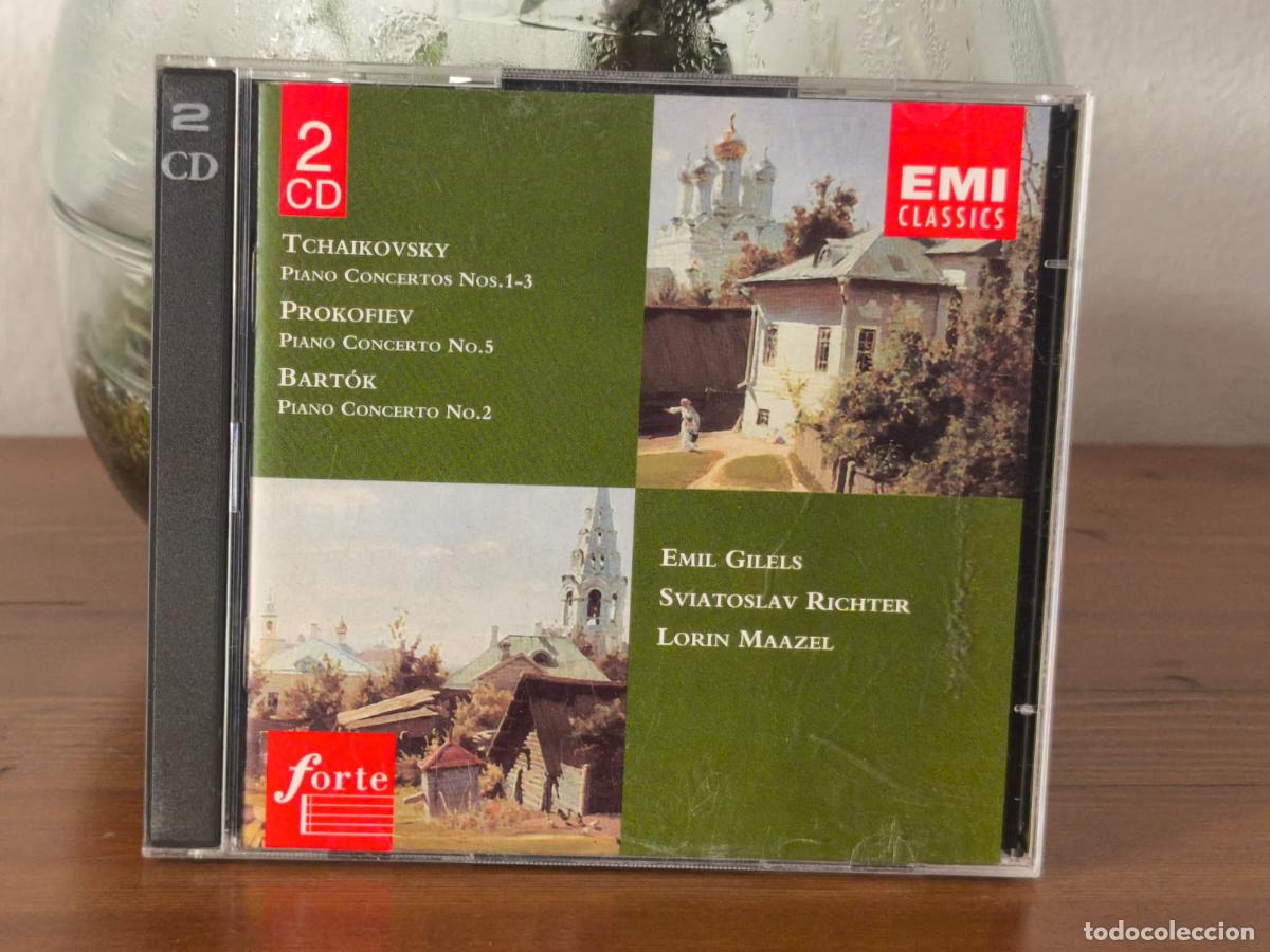 CDs de M&uacute;sica: CD - TCHAIKOVSKY - PROKOFIEV - BARTOK - GILES - RICHTER - MAAZEL - 2 CDS (EST22)