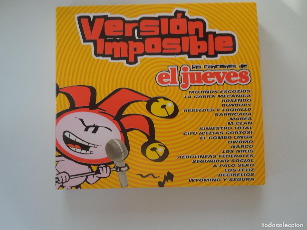 CDs de m&uacute;sica: VERSION IMPOSIBLE , LAS CANCIONES DE EL JUEVES - CD-LIBRETO +COMIC - Foto 1
