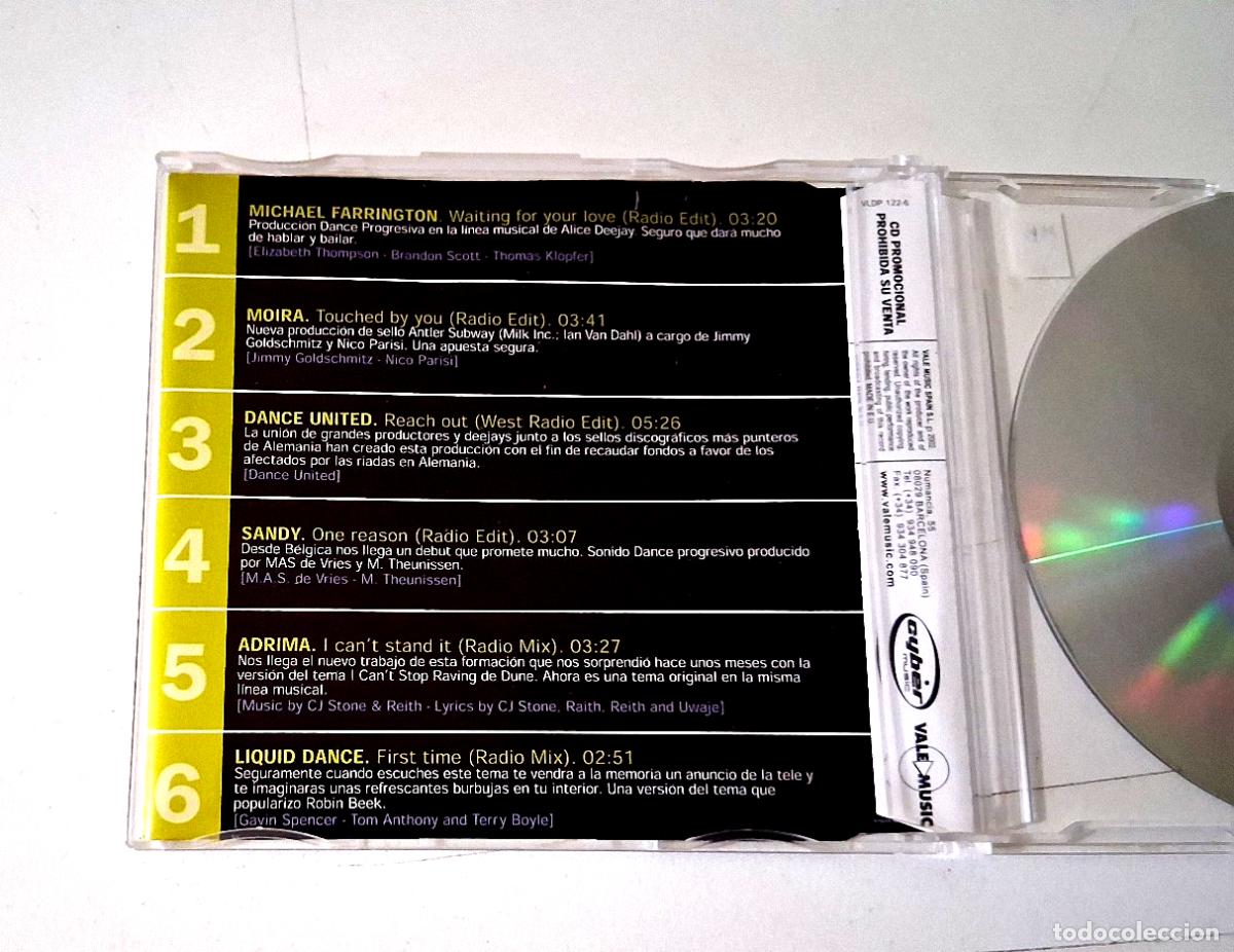 CDs de m&uacute;sica: CD &rdquo;DANCE PROMO 0004&rdquo; CD SINGLE 6 TRACKS - Foto 2
