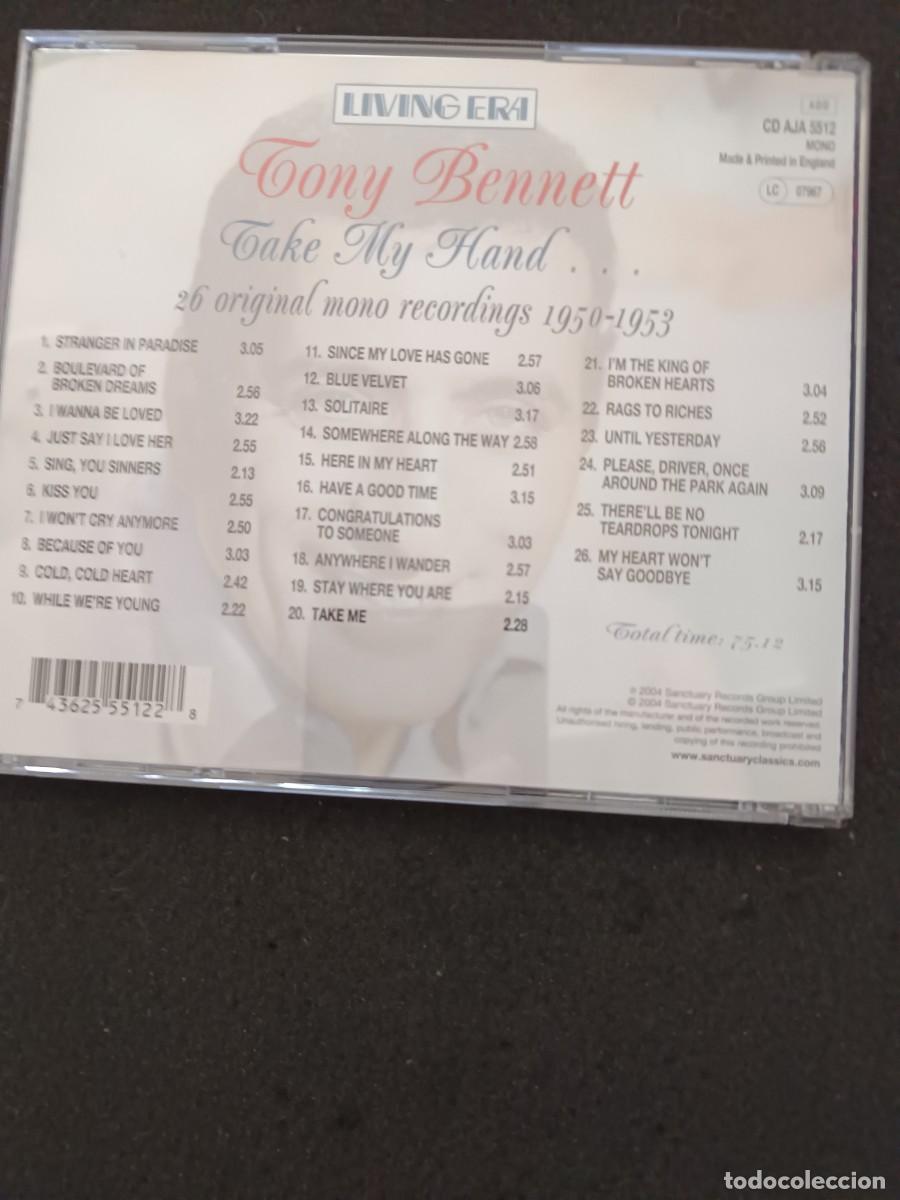 CDs de m&uacute;sica: TONY BENNETT. TAKE MY HAND - Foto 2