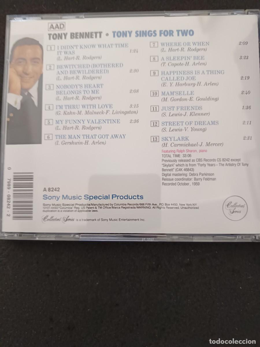 CDs de m&uacute;sica: TONY BENNETT SINGS FOR TWO - Foto 2