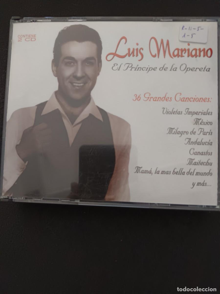 CDs de M&uacute;sica: CAJA 2 CD. LUIS MARIANO. EL PR&Iacute;NCIPE DE LA OPERETA. 36 GRANDES CANCIONES