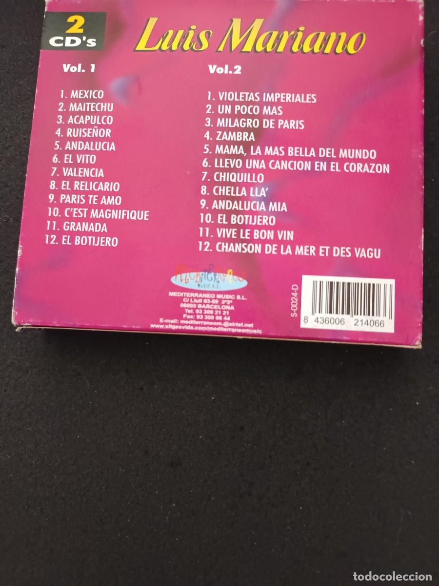 CDs de m&uacute;sica: CAJA 2 CD. LUIS MARIANO. 24 &Eacute;XITOS - Foto 2
