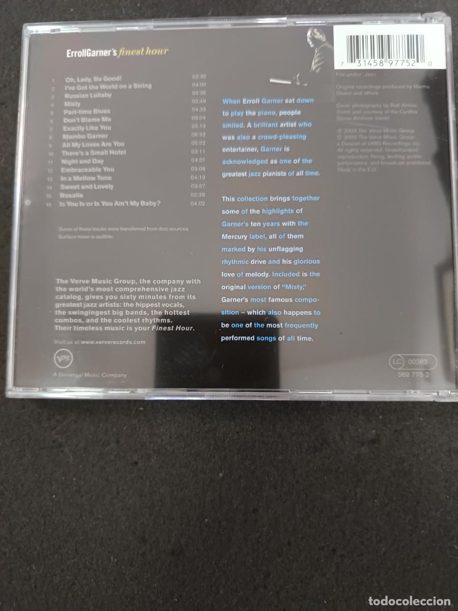 CDs de m&uacute;sica: ERROLL GARNERS FINEST HOUR - Foto 2
