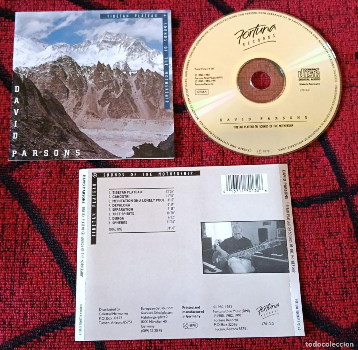 CDs de M&uacute;sica: DAVID PARSONS ** Tibetan Plateau + Sounds Of The Mothership ** 1991 USA CD