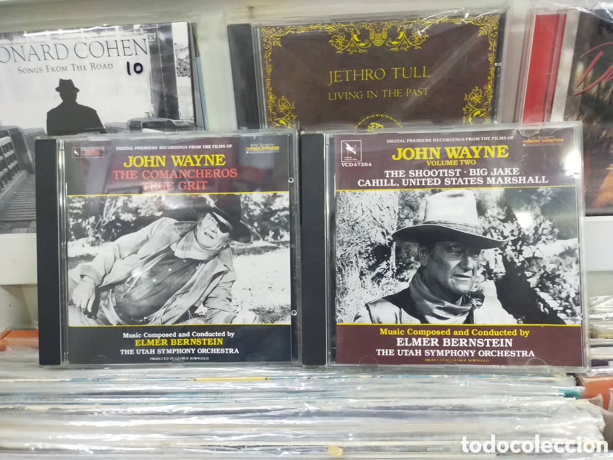 CDs de M&uacute;sica: John Wayne CD vol.1 y vol.2 music Elmer bernstein b.s.o. 1990