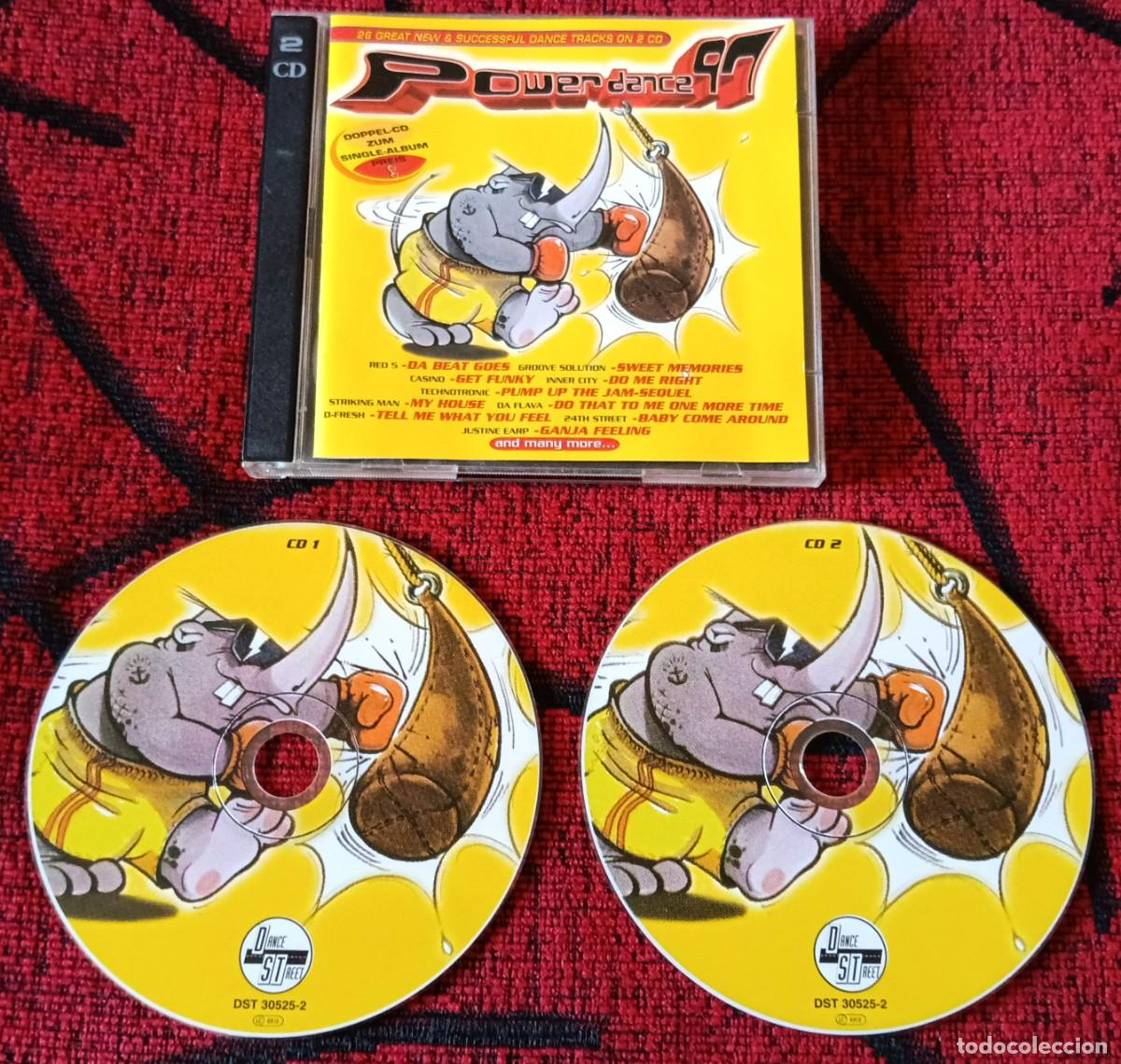 CDs de M&uacute;sica: POWER DANCE 97 CD DOBLE ALEMANIA A FLAVA, HOUSE TRAIN, INNER CITY, 24TH STREET, THE PIGS