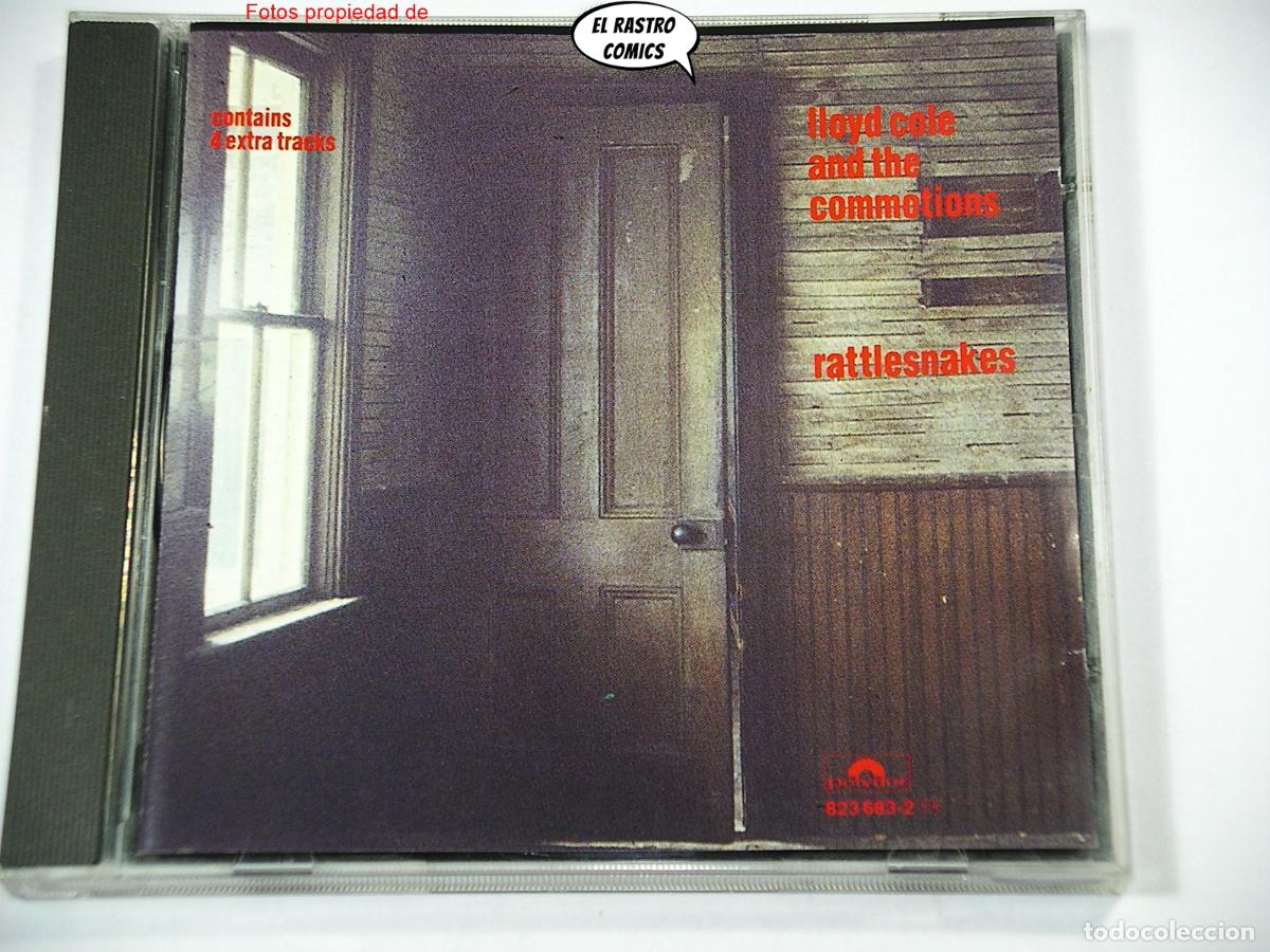 CDs de M&uacute;sica: Lloyd Cole And The Commotions, Rattlesnakes, 4 extra tracks, CD Polydor 1985, Folk Rock Indie