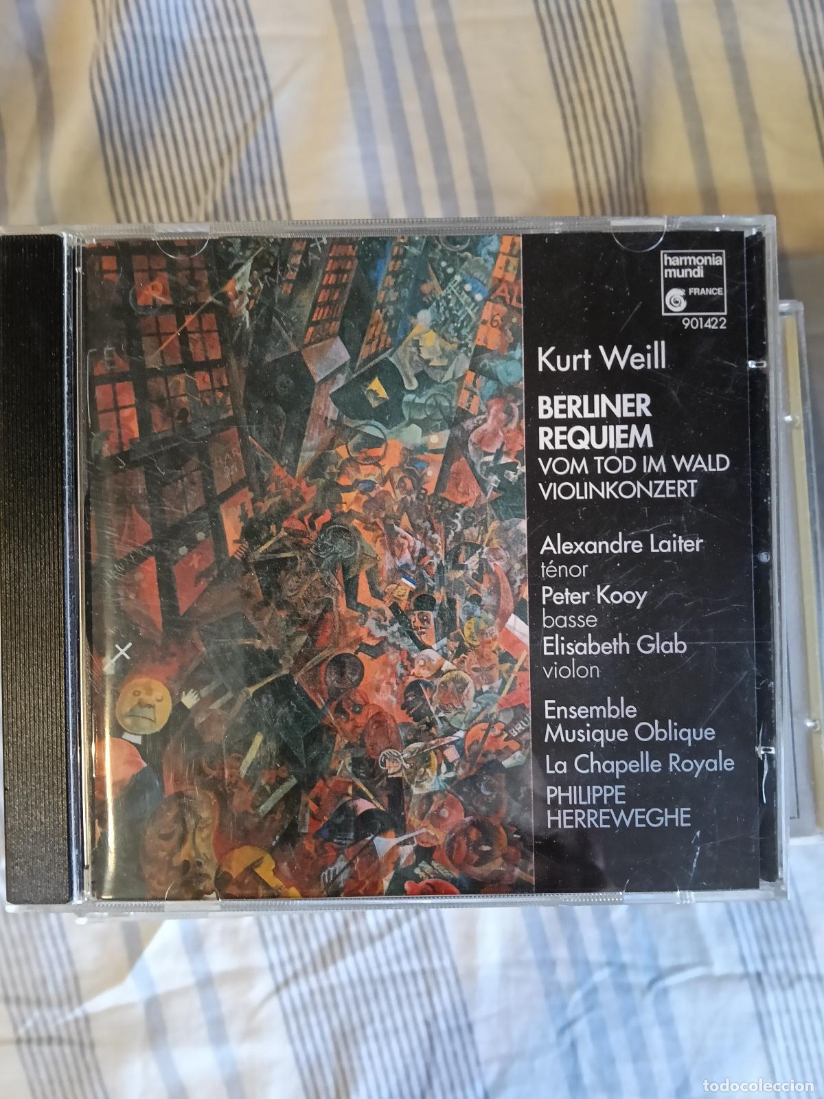 CDs de M&uacute;sica: KURT WEILL - BERLINER REQUIEM &middot; VIOLINKONZERT