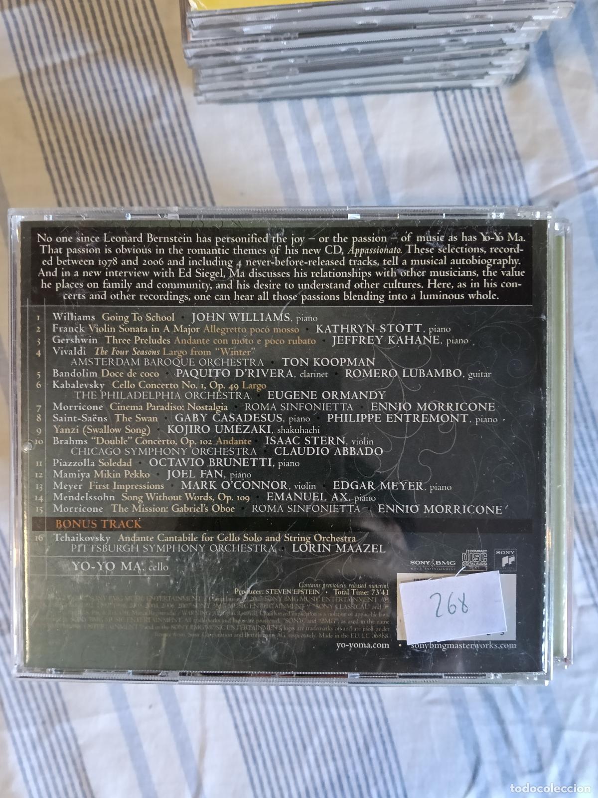 CDs de m&uacute;sica: CD YO-YO MA APPASSIONATO - Foto 2