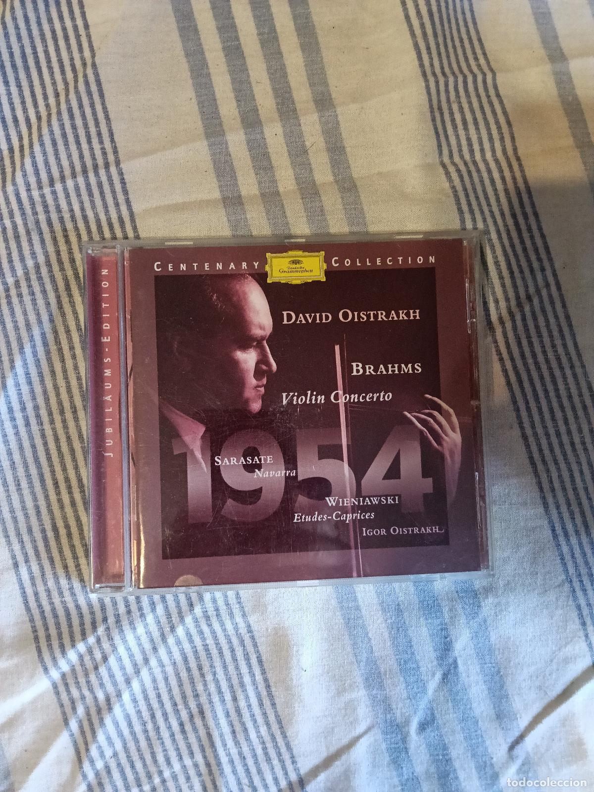 CDs de M&uacute;sica: CD DAVID OISTRACKH BRAHMS VIOLIN CONCERTO 1954 CENTENARY COLLECTION