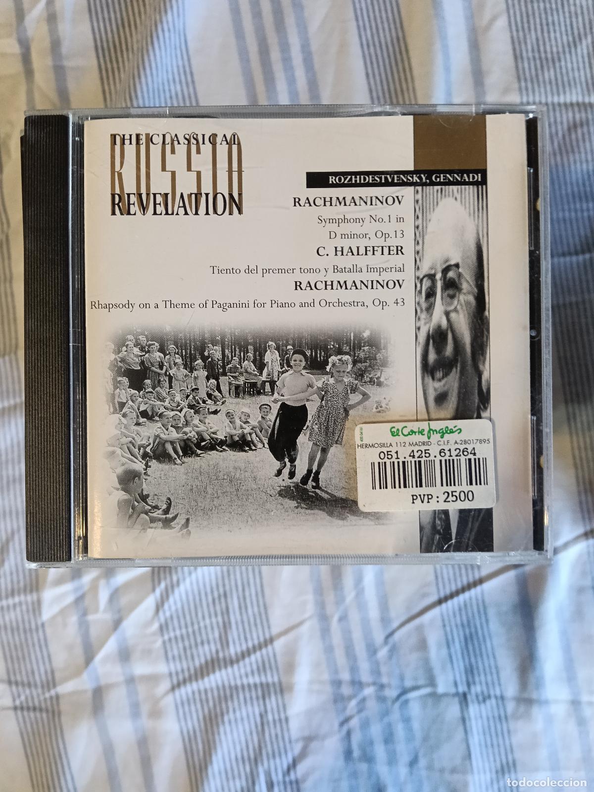CDs de M&uacute;sica: CD RUSIA REVELATION ROZHDESTVENSKY RACHMANINOV