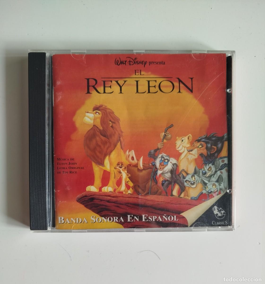 CDs de M&uacute;sica: El Rey Le&oacute;n (Disney) Banda Sonora en Espa&ntilde;ol - CD BSO