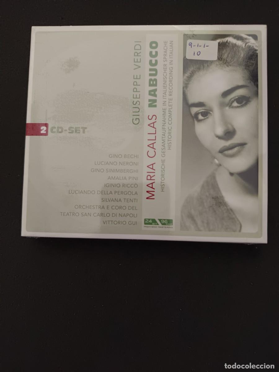 CDs de M&uacute;sica: 2 CD. GIUSEPPE VERDI. MARIA CALLAS. NABUCCO. DIRECTOR: VITTORIO GUI.