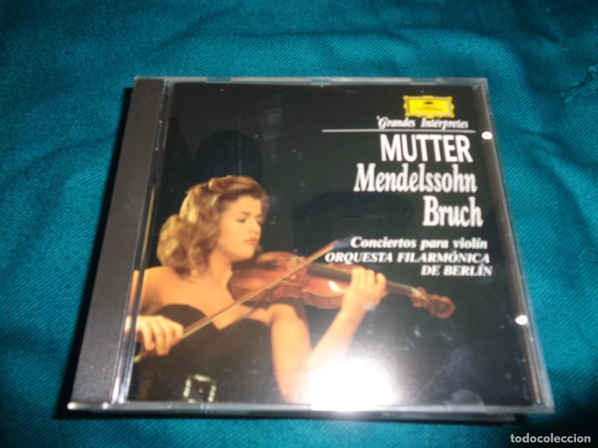 CDs de M&uacute;sica: MUTTER. MENDELSSOHN / BRUCH. CONCIERTOS PARA VIOLIN. GRANDES INTERPRETES. CD. IMPECABLE(#)
