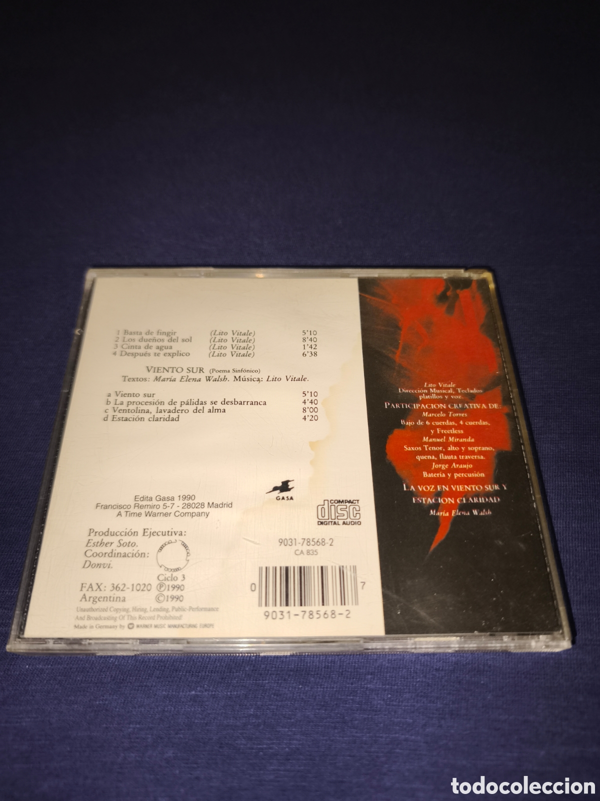CDs de m&uacute;sica: Lito Vitale Cuarteto Viento Sur - Foto 2