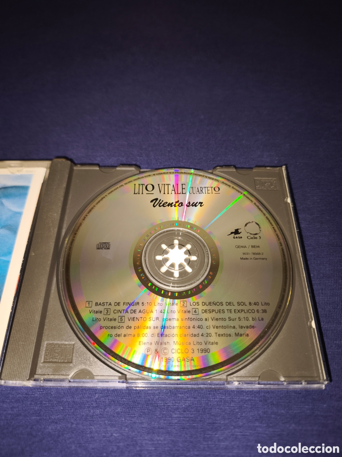 CDs de m&uacute;sica: Lito Vitale Cuarteto Viento Sur - Foto 3