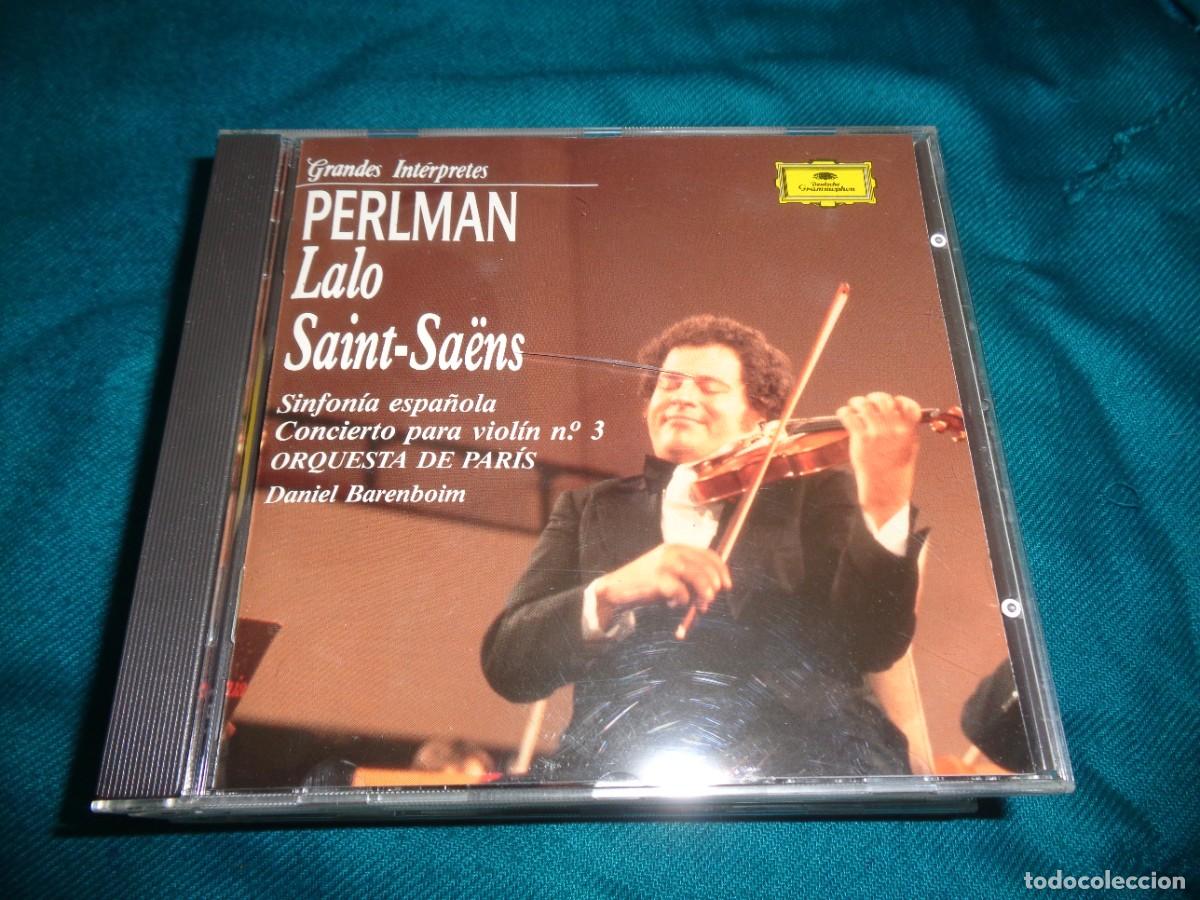 CDs de M&uacute;sica: PERLMAN. LALO / SAINT-SAENS. SINFONIA ESPA&Ntilde;OLA. BARENBOIM. GRANDES INTERPRETES. CD. IMPECABLE(#)