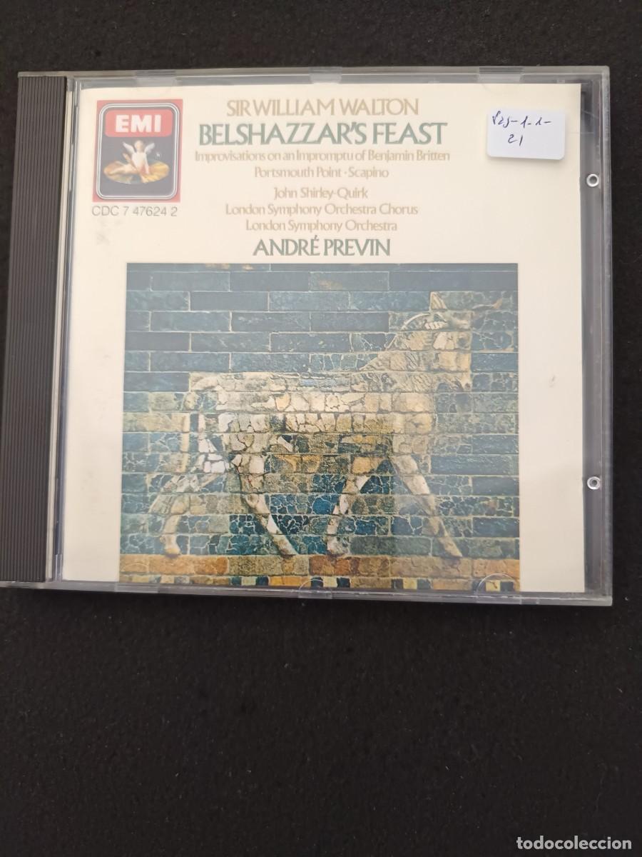 CDs de m&uacute;sica: WILLIAM WALTON. BELSHAZZARS FEAST. DIRECTOR: ANDR&Eacute; PREVIN - Foto 1