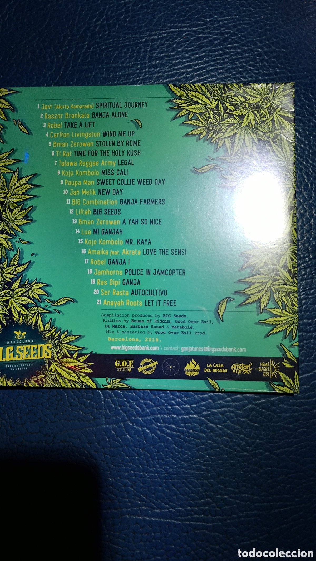 CDs de m&uacute;sica: CD Big ganja tunes, nuevo - Foto 2