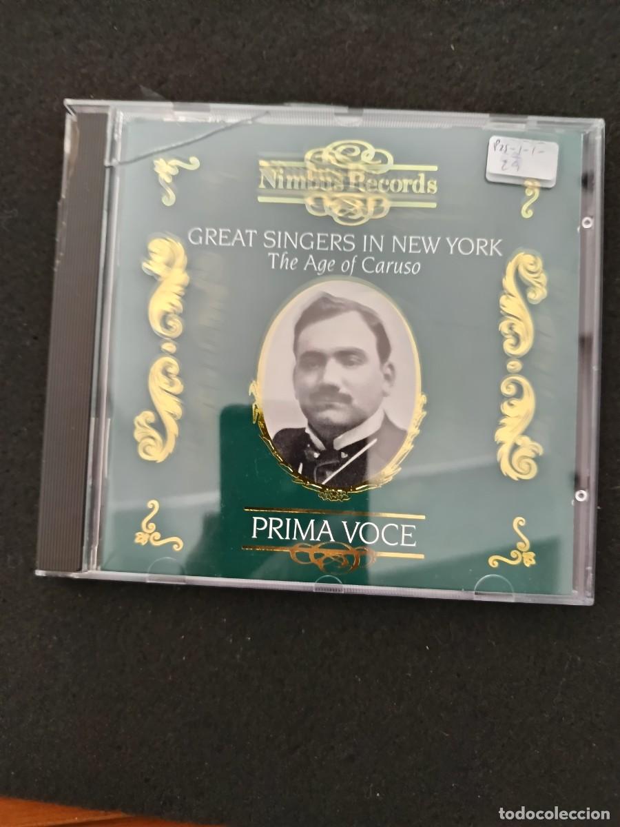 CDs de M&uacute;sica: GREAT SINGERS IN NEW YORK. THE AGE OF CARUSO. (PRIMA VOCE. NIMBUS RECORDS)