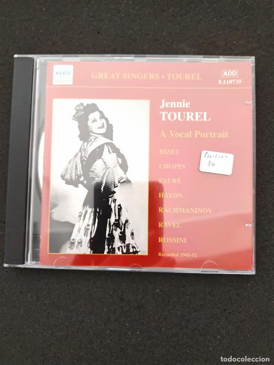 CDs de M&uacute;sica: JENNIE TOUREL. A VOCAL PORTRAIT. BIZET, CHOPIN, FAUR&Eacute;, HAYDN, RACHMANINOV, RAVEL, ROSSINI
