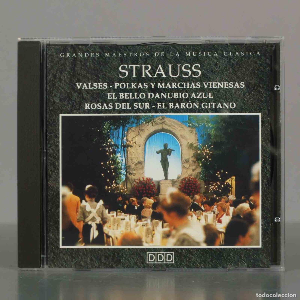 CDs de M&uacute;sica: CD. STRAUSS - VALSES - POLKAS Y MARCHAS VIENESAS EL BELLO DANUBIO AZUL ROSAS DEL SUR - EL BAR&Oacute;N GITA