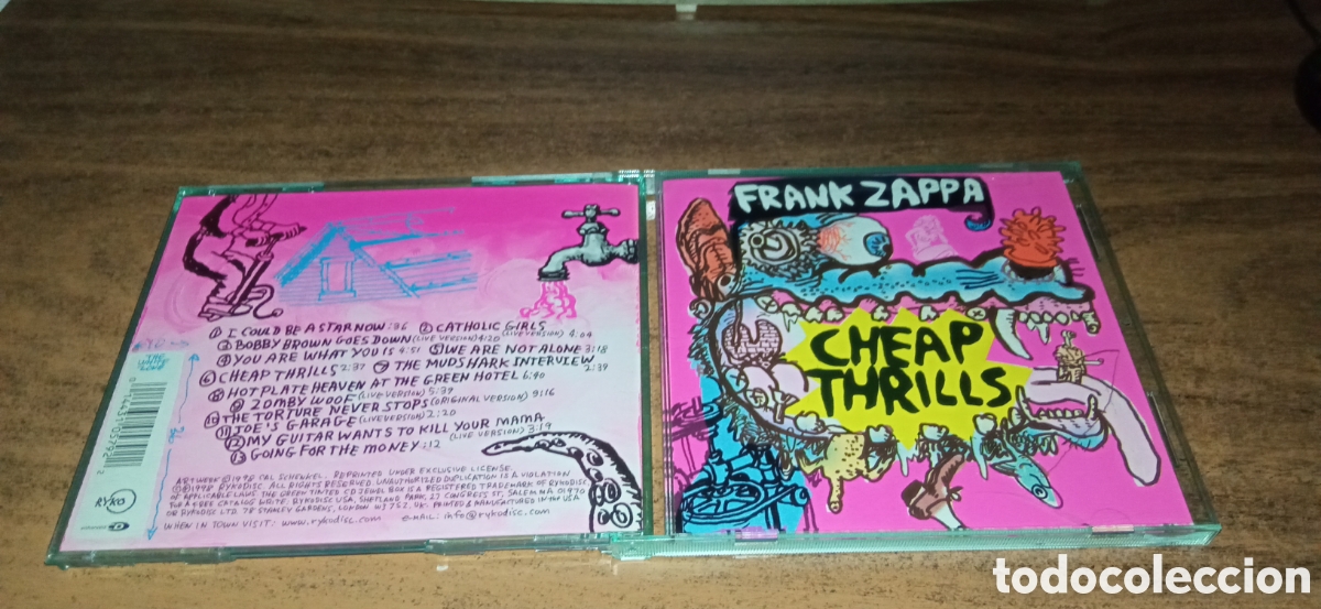 CDs de M&uacute;sica: FRANK ZAPPA - CHEAP THRILLS