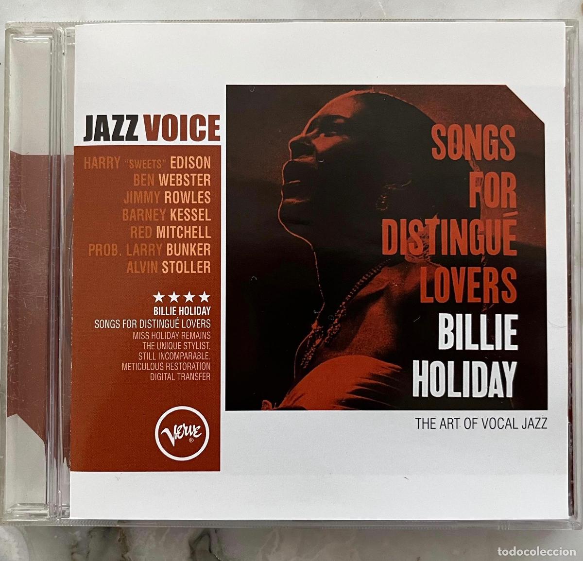 CDs de M&uacute;sica: BILLIE HOLIDAY. SONGS FOR DISTINGUE LOVERS. CD ESPA&Ntilde;A MADE IN EUROPEAN UNION 2003 JAZZ VOICE