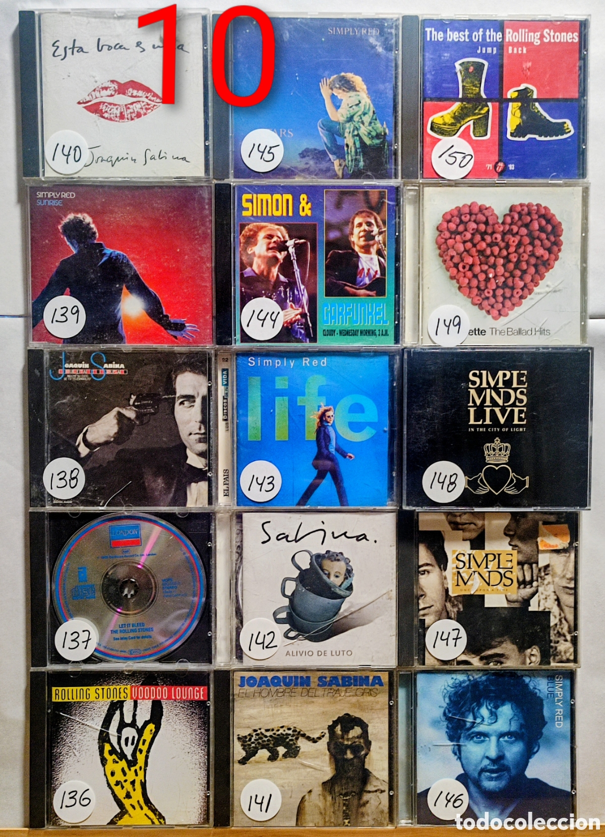CDs de M&uacute;sica: CDs red 136 - 150. CDs CDs