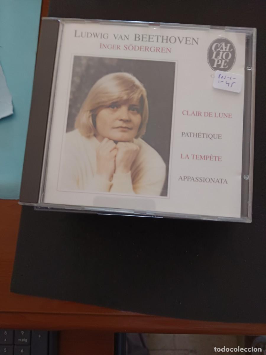 CDs de M&uacute;sica: BEETHOVEN. PIANO: INGER S&Ouml;DERGREN. CLAIR DE LUNE, PATH&Eacute;TIQUE, LA TEMP&Ecirc;TE, APPASASSIONATA (CALLIOPE)