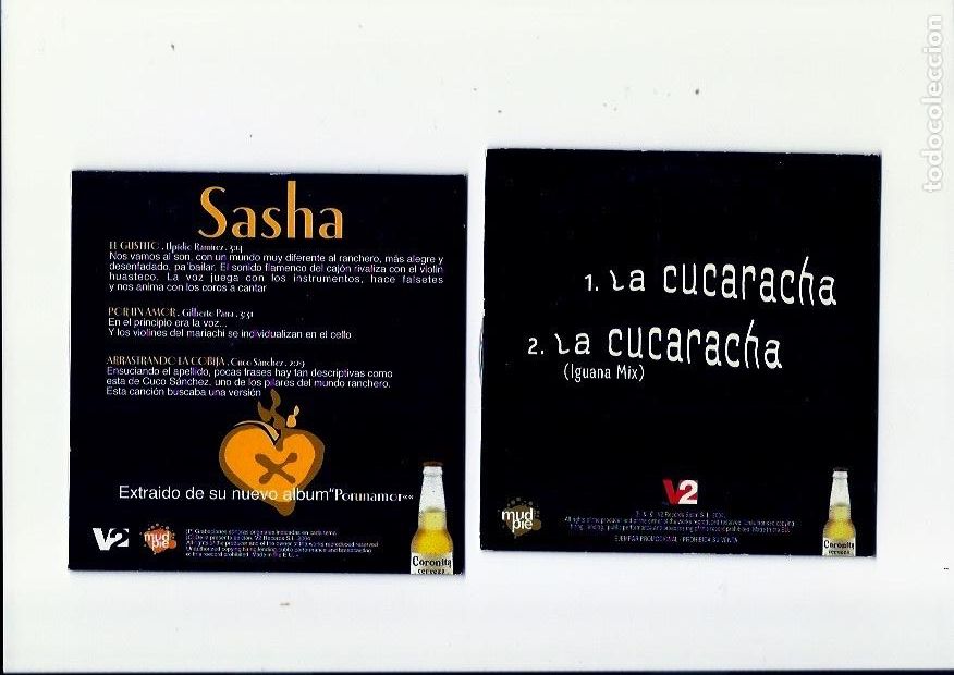 CDs de m&uacute;sica: SASHA. La cucaracha. El gustito (2 cd single) - Foto 2