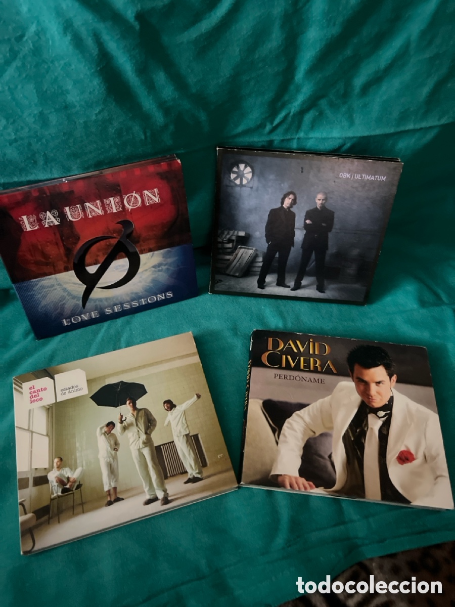 Musik-CDs: LOTE DE 4 CD&rsquo;S LA UNION, OBK, EL CSNTO DEL LOCO Y DAVID CIVERA